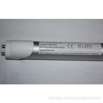 t8 led light tube 18w 1.2m 1500-1700lm CE RoHS C-Tick
